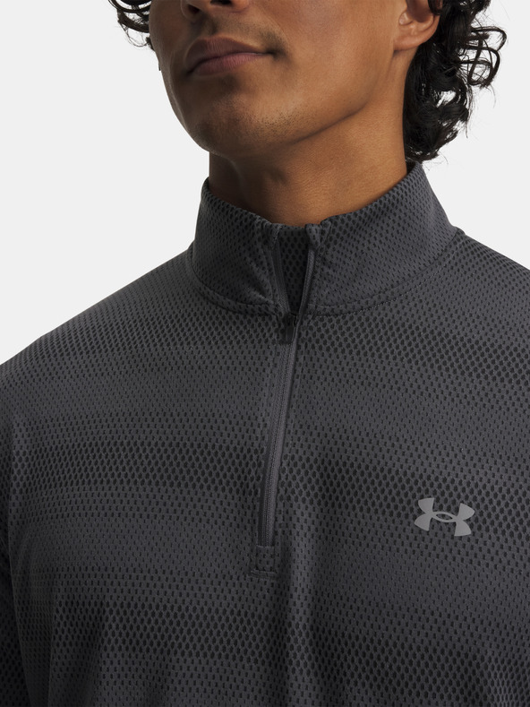 Under Armour Pánské tričko Under Armour UA Velociti 1/4 Zip-GRY