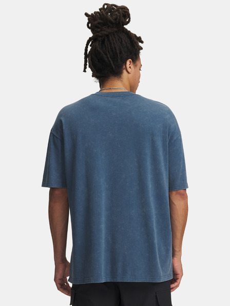 Under Armour Pánské tričko Under Armour UA M HW OS LOGO WASH SS-BLU