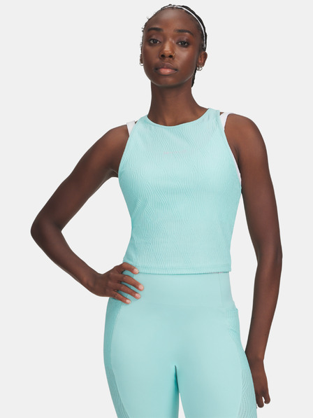 Under Armour Dámské tílko Under Armour UA Halo Jacquard Knit Tank-BLU