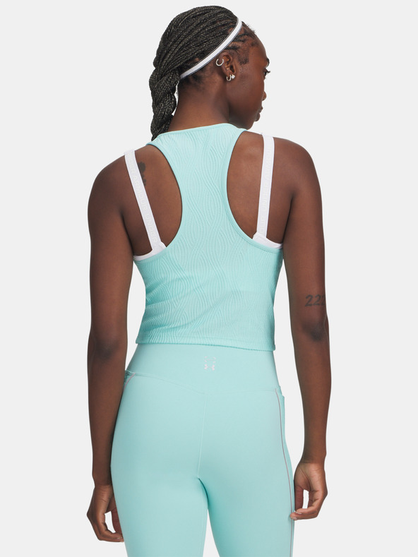 Under Armour Dámské tílko Under Armour UA Halo Jacquard Knit Tank-BLU