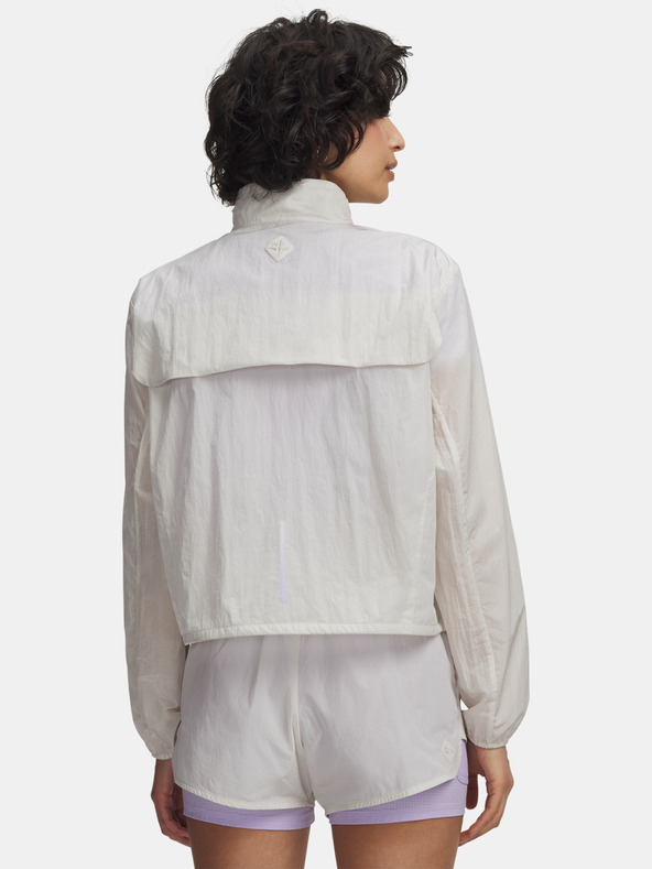 Under Armour Dámská bunda Under Armour W Explor Trail Run Wind Jckt-WHT