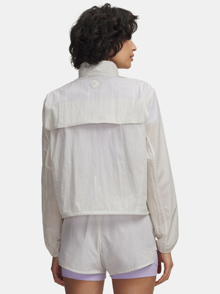 Under Armour Dámská bunda Under Armour W Explor Trail Run Wind Jckt-WHT