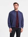 Ombre Clothing Pánská jarní bomber bunda C439 - námořnická