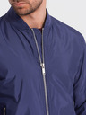 Ombre Clothing Pánská jarní bomber bunda C439 - námořnická