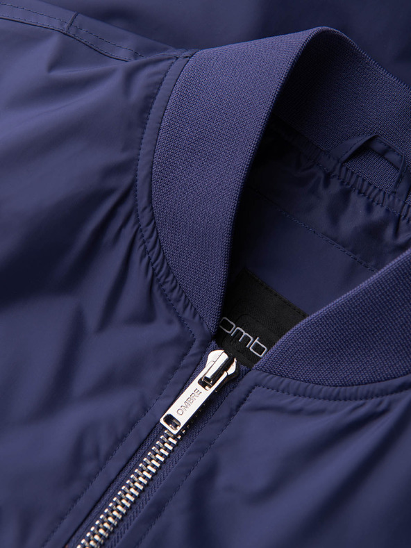 Ombre Clothing Pánská jarní bomber bunda C439 - námořnická