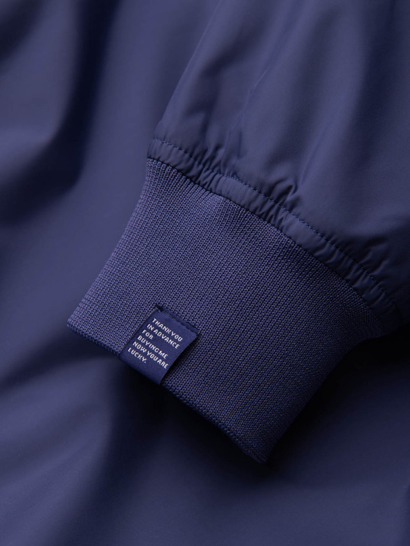 Ombre Clothing Pánská jarní bomber bunda C439 - námořnická