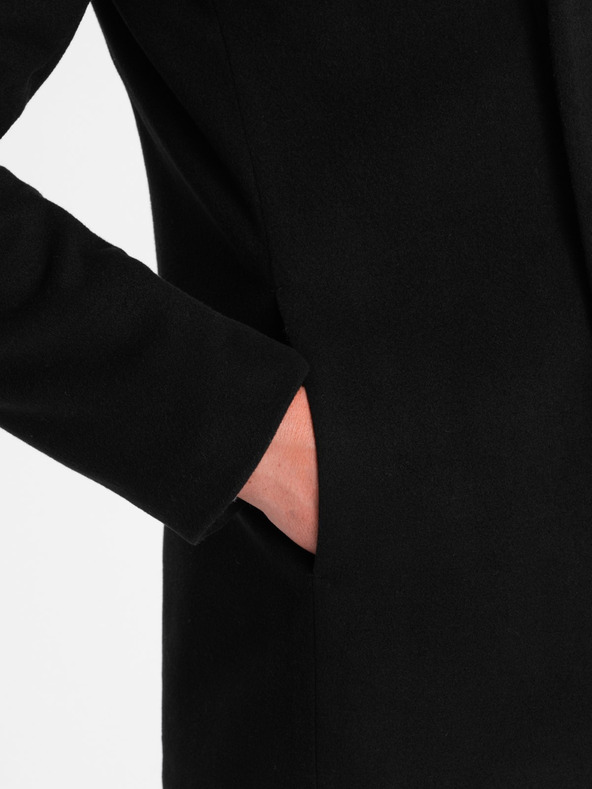 Ombre Clothing Černý pánský kabát Ombre Clothing C501