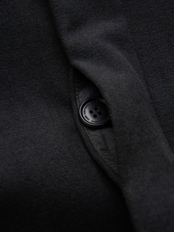 Ombre Clothing Černý pánský kabát Ombre Clothing C501