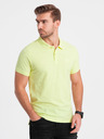 Ombre Clothing Světle zelené pánské basic polo tričko Ombre Clothing