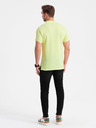 Ombre Clothing Světle zelené pánské basic polo tričko Ombre Clothing
