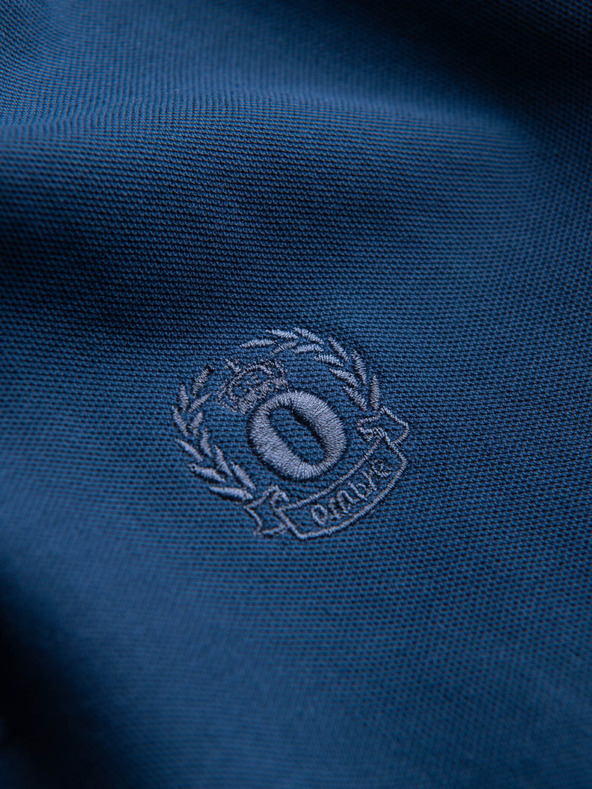 Ombre Clothing Tmavě modré pánské basic polo tričko Ombre Clothing
