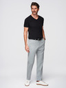 Ombre Clothing Černé pánské tričko s véčkovým výstřihem Ombre Clothing