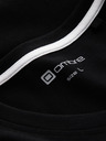 Ombre Clothing Černé pánské tričko s véčkovým výstřihem Ombre Clothing