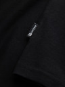 Ombre Clothing Černé pánské tričko s véčkovým výstřihem Ombre Clothing