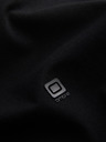 Ombre Clothing Černé pánské tričko s véčkovým výstřihem Ombre Clothing