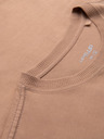 Ombre Clothing Světle hnědé pánské tričko Ombre Clothing