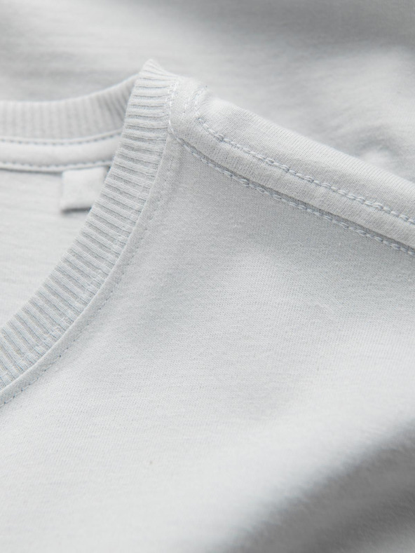 Ombre Clothing Světle šedé pánské tričko Ombre Clothing