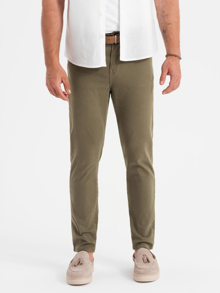 Ombre Clothing Khaki pánské chino kalhoty Ombre Clothing