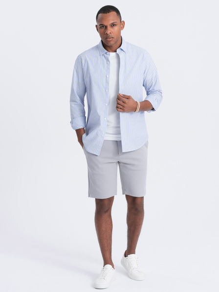 Ombre Clothing Šedé pánské kraťasy Ombre Clothing