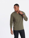 Ombre Clothing Khaki pánské basic tričko Ombre Clothing