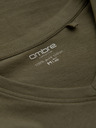 Ombre Clothing Khaki pánské basic tričko Ombre Clothing