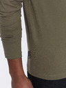 Ombre Clothing Khaki pánské basic tričko Ombre Clothing