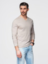 Ombre Clothing Béžové pánské basic tričko Ombre Clothing