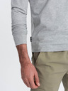 Ombre Clothing Šedé pánské basic tričko Ombre Clothing
