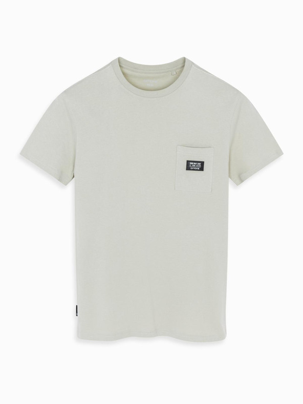 Ombre Clothing Pánské volnočasové tričko s kapsičkou Ombre Clothing zelená