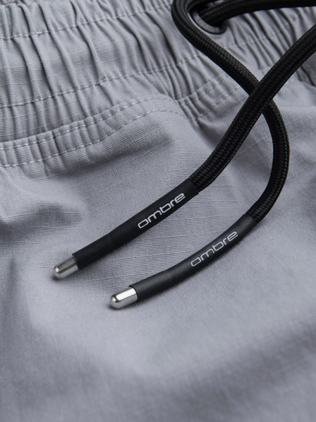 Ombre Clothing Světle šedé pánské cargo jogger kalhoty Ombre Clothing