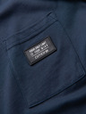 Ombre Clothing Tmavě modré pánské tričko s kapsičkou Ombre Clothing