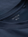 Ombre Clothing Tmavě modré pánské tričko s kapsičkou Ombre Clothing