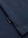Ombre Clothing Tmavě modré pánské tričko s kapsičkou Ombre Clothing