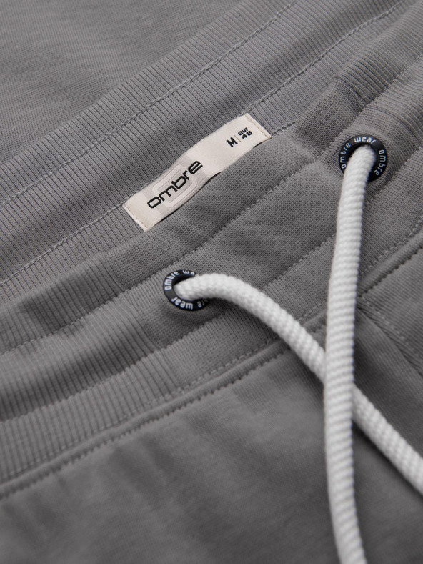 Ombre Clothing Šedé pánské tepláky Ombre Clothing