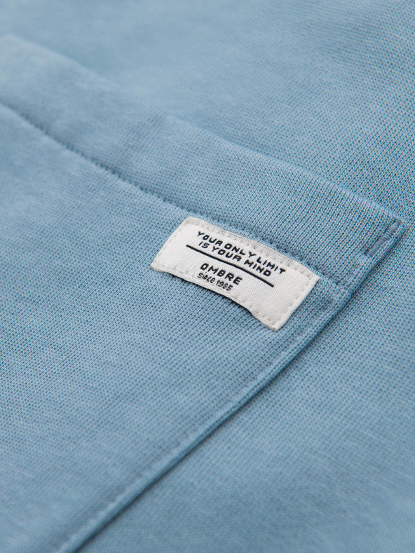 Ombre Clothing Světle modré pánské tepláky Ombre Clothing