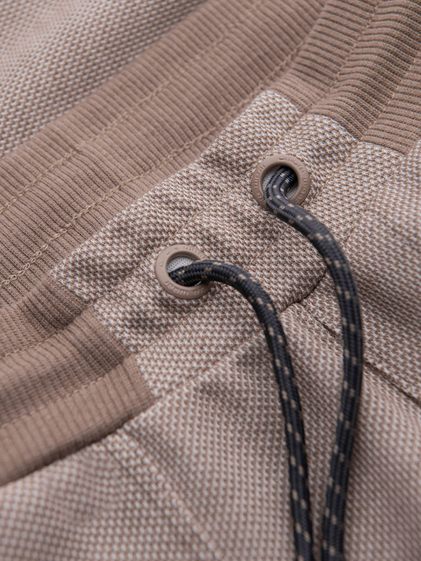 Ombre Clothing Světle hnědé pánské tepláky Ombre Clothing