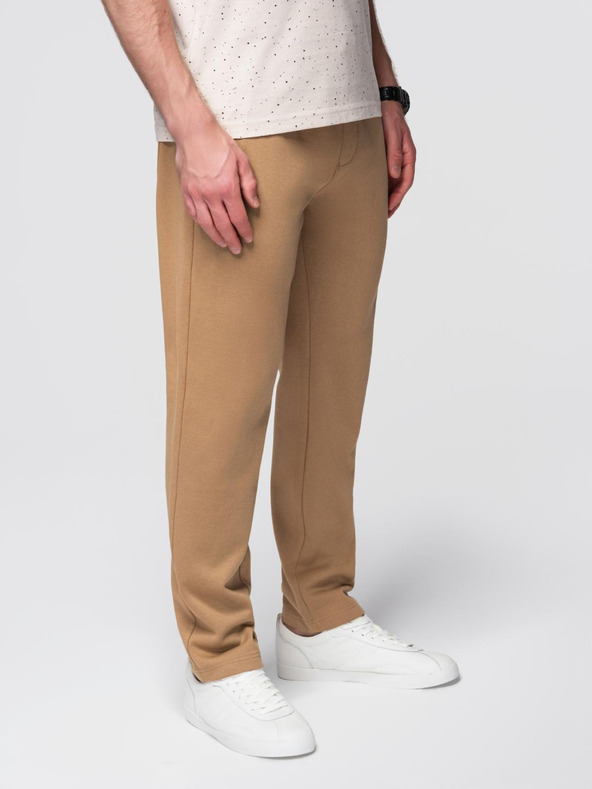 Ombre Clothing Hnědé pánské tepláky Ombre Clothing