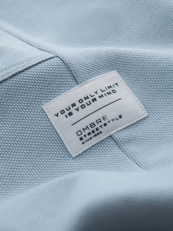 Ombre Clothing Světle modré pánské tepláky Ombre Clothing
