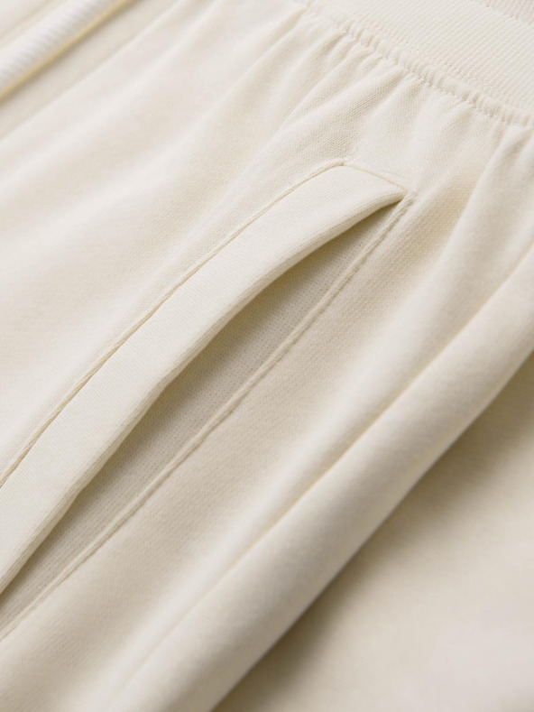 Ombre Clothing Krémové pánské tepláky Ombre Clothing