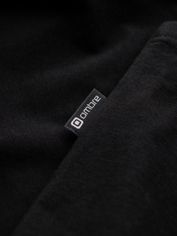 Ombre Clothing Černé pánské tričko Ombre Clothing