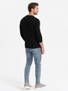Ombre Clothing Černé pánské tričko Ombre Clothing