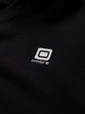 Ombre Clothing Černé pánské tričko s véčkovým výstřihem Ombre Clothing
