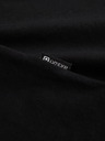 Ombre Clothing Černé pánské tričko s véčkovým výstřihem Ombre Clothing