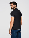 Ombre Clothing Černé pánské polo tričko Ombre Clothing