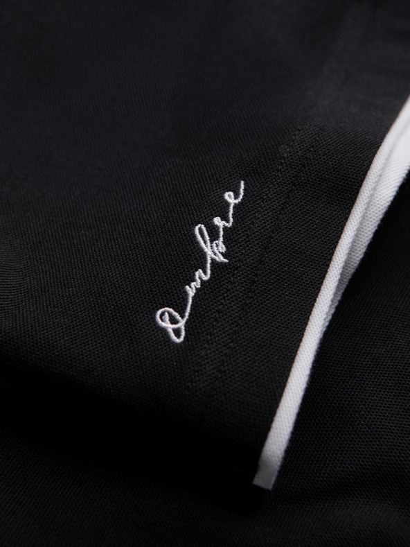 Ombre Clothing Černé pánské polo tričko Ombre Clothing