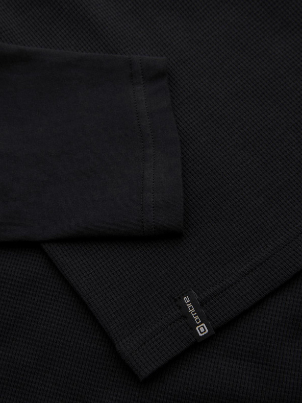 Ombre Clothing Černé pánské basic tričko s kapsičkou Ombre Clothing