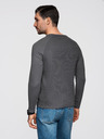 Ombre Clothing Tmavě šedé pánské basic tričko s kapsičkou Ombre Clothing