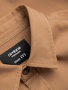 Ombre Clothing Hnědá pánská košile Ombre Clothing