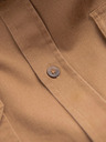 Ombre Clothing Hnědá pánská košile Ombre Clothing