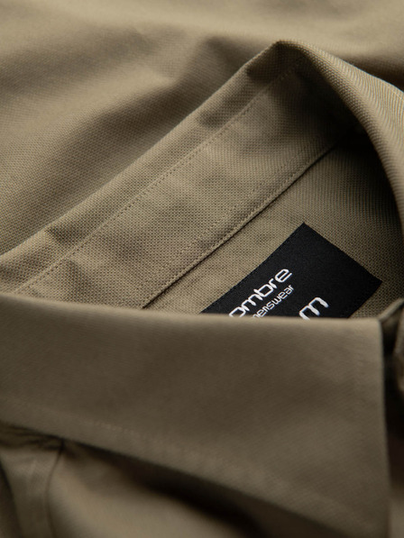 Ombre Clothing Zelená pánská svrchní košile Ombre Clothing